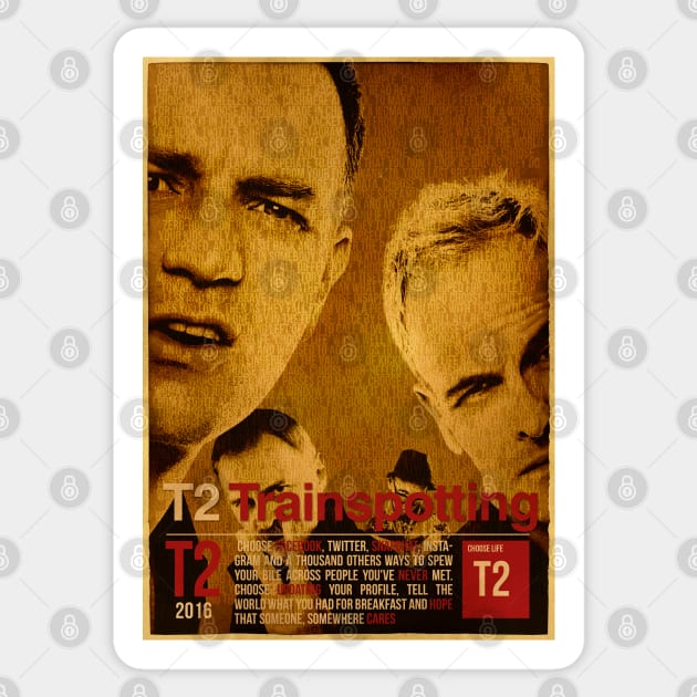 Trainspotting 2 poster Sticker by Blind Man Studio